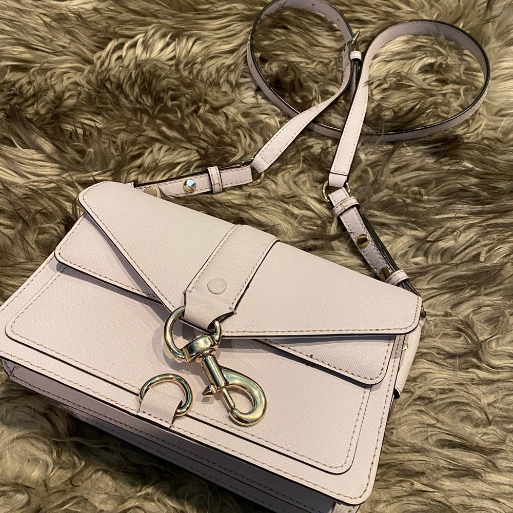 Rebecca minkoff lilac envelope handbag